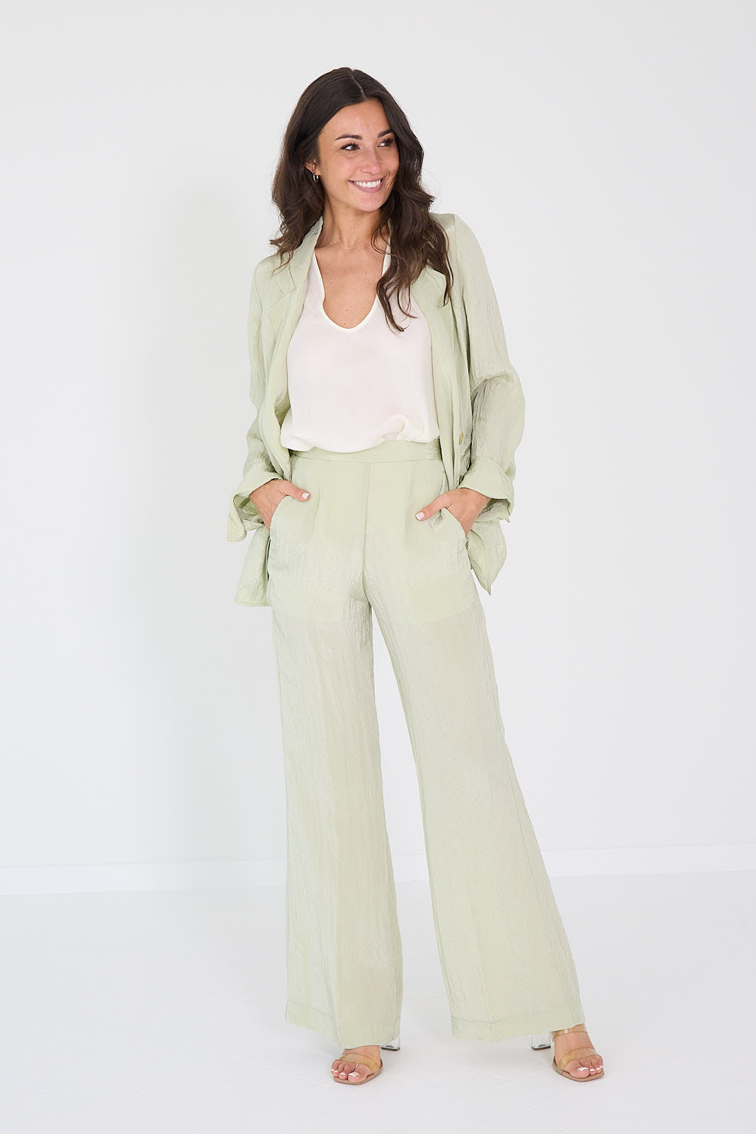 Forte forte blazer mintgroen