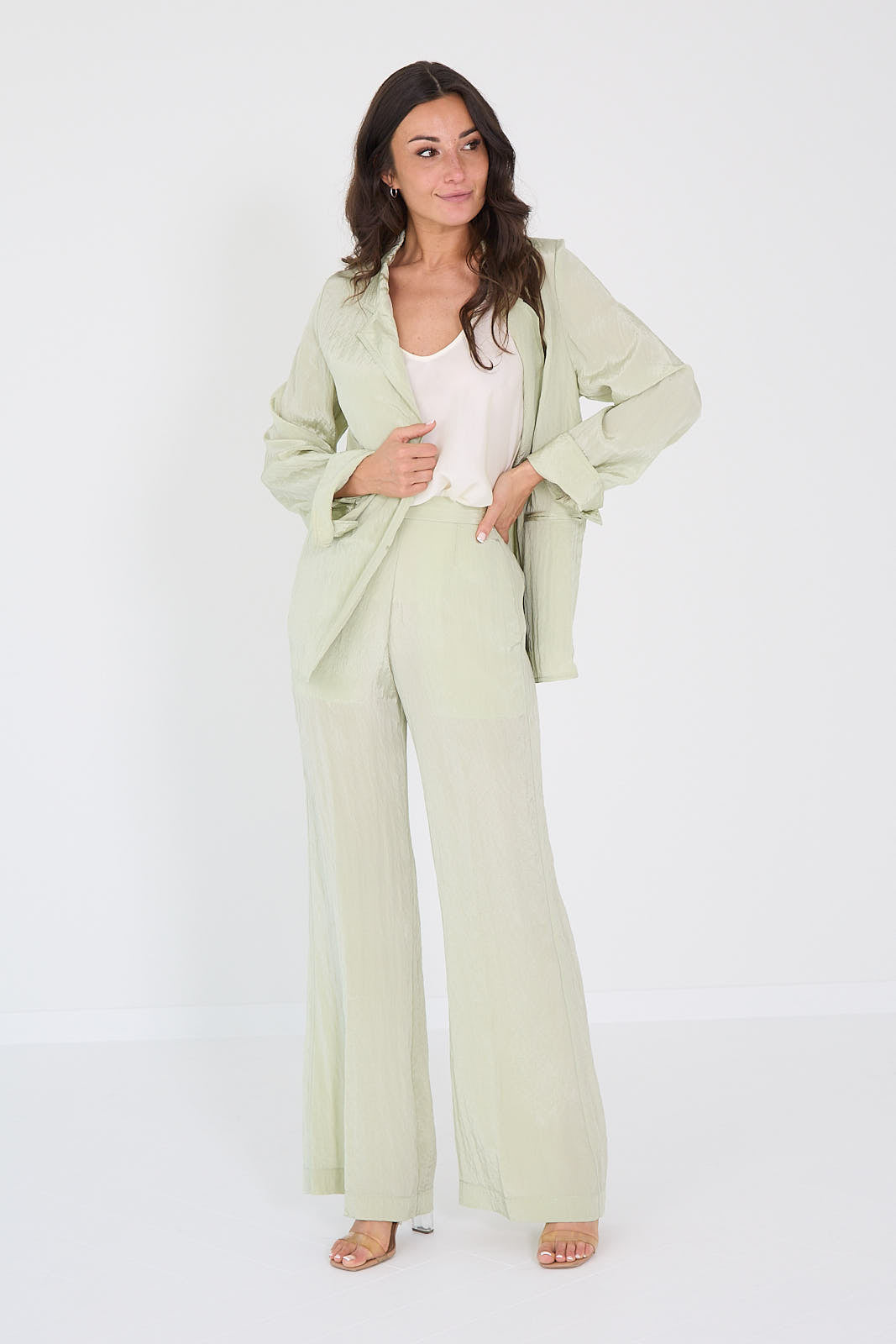 Forte forte blazer mintgroen