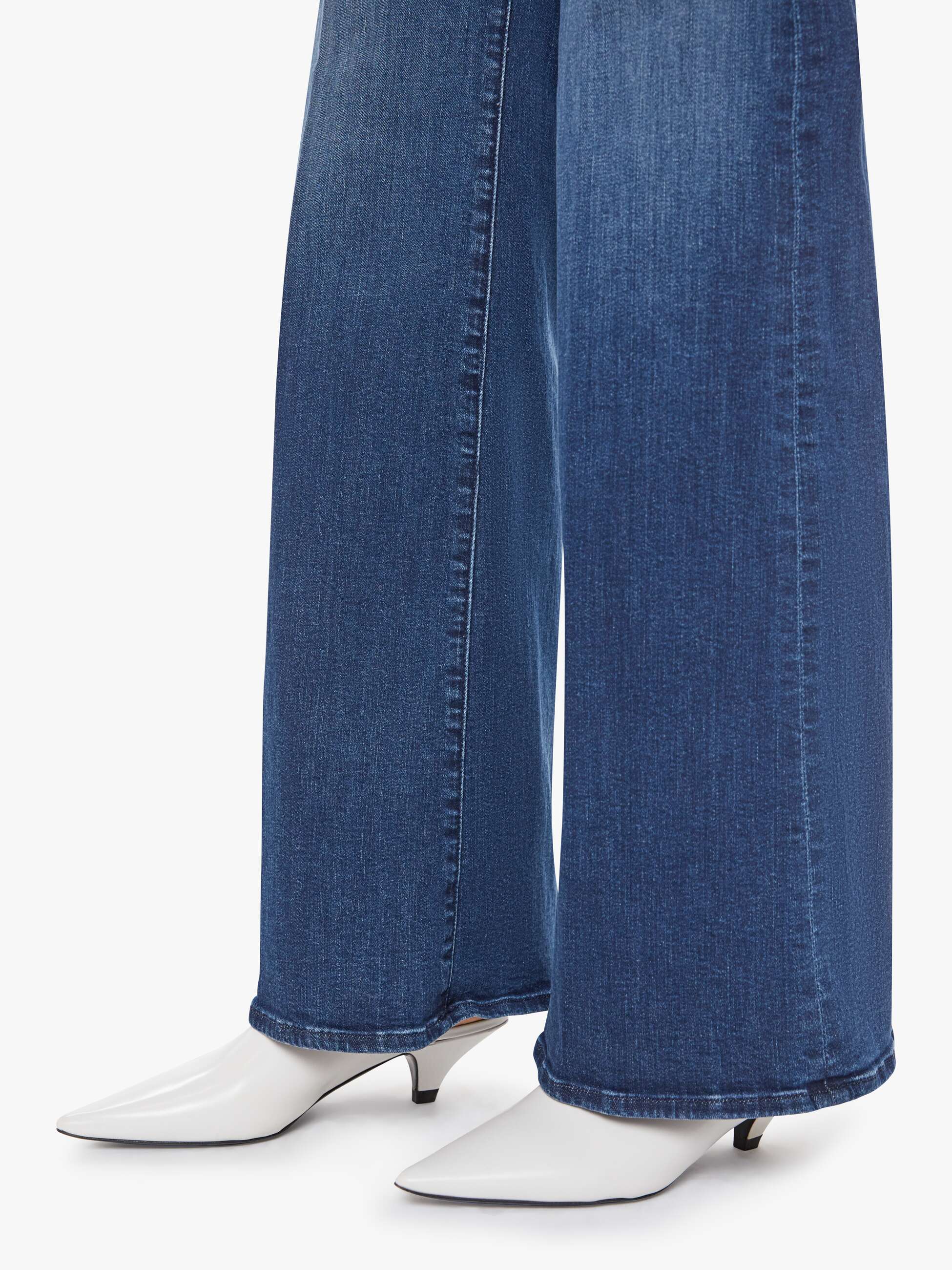 Mother jeans the hustler roller navy