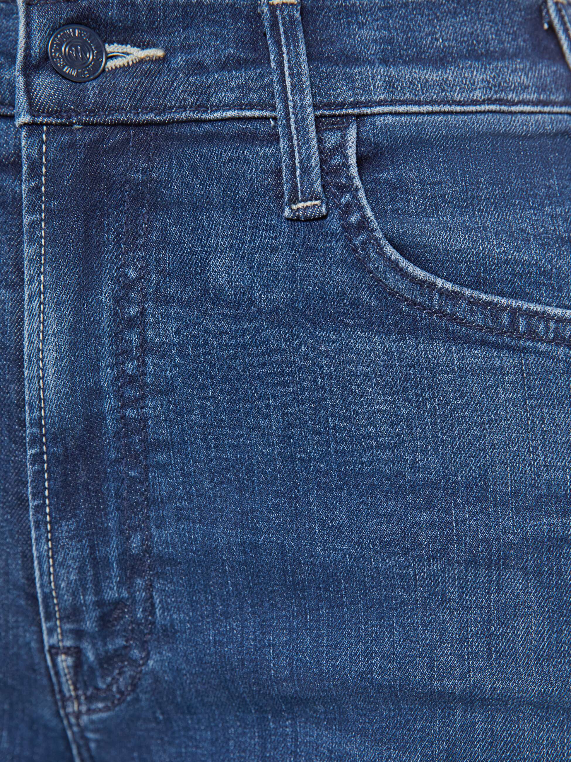 Mother jeans the hustler roller navy