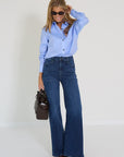 Bad habits blouse blauw Verona