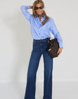 Bad habits blouse blauw Verona