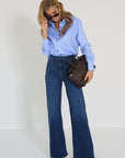 Bad habits blouse blauw Verona