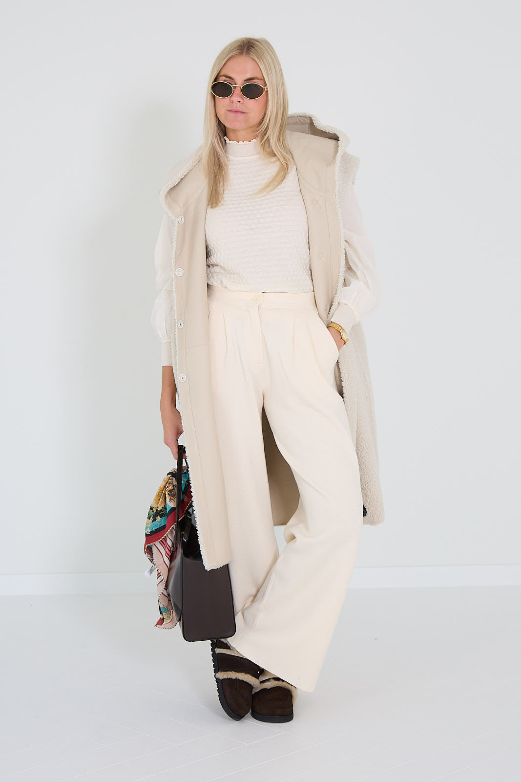 La reveuse mantel Riccio ecru