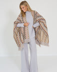 Missoni sjaal/poncho zigzag