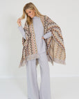 Missoni sjaal/poncho zigzag