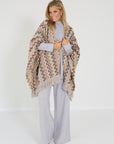 Missoni sjaal/poncho zigzag