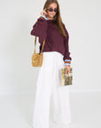 Rae pull bordeaux Anna