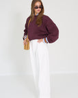 Rae pull bordeaux Anna