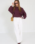 Rae pull bordeaux Anna