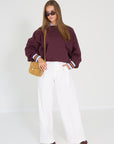 Rae pull bordeaux Anna