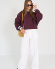 Rae pull bordeaux Anna