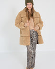 Ganni broek leopard