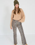 Ganni broek leopard