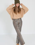 Ganni broek leopard