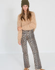 Ganni broek leopard