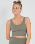 Mercer sport top kaki