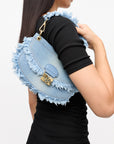 Ganni bag faded denim