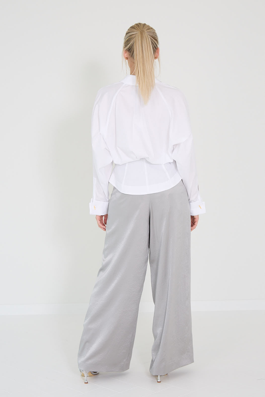 Drykorn broek Broad Brown Zilver