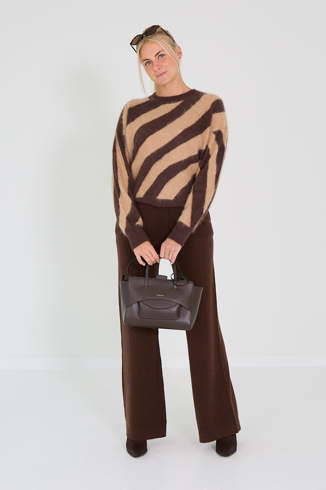 Absolut cashmere broek Ambra brownie