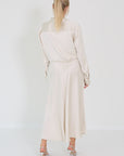 Lisa yang blouse champagne