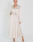 Lisa yang blouse champagne