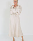 Lisa yang blouse champagne