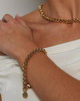 Souvenirs de Pomme armband cobra chain gold