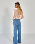 JEANS CAVALRY EMBROIDERED