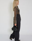 Ganni blouse panterprint