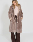 Mabrun mantel omkeerbaar Almond