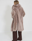 Mabrun mantel omkeerbaar Almond