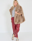 Alter ego mantel Elin taupe