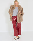 Alter ego mantel Elin taupe