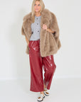 Alter ego mantel Elin taupe
