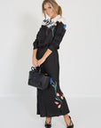 Dorothee schumache rok zwart bloemen
