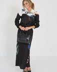 Dorothee schumache rok zwart bloemen