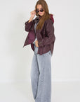 Alter ego mantel Bibi burgundy