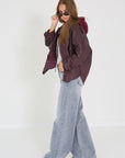 Alter ego mantel Bibi burgundy