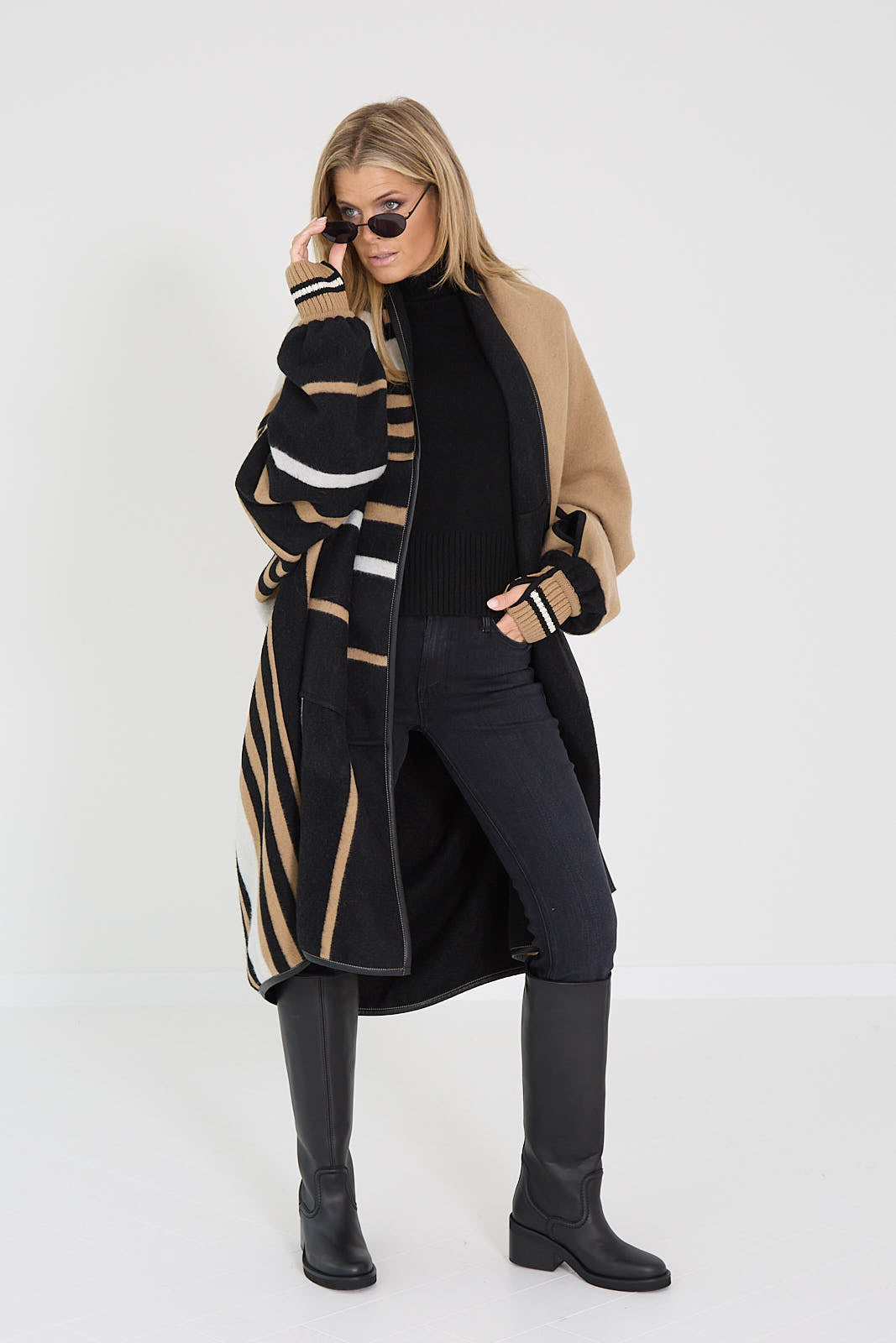 Mother jeans grijs donker