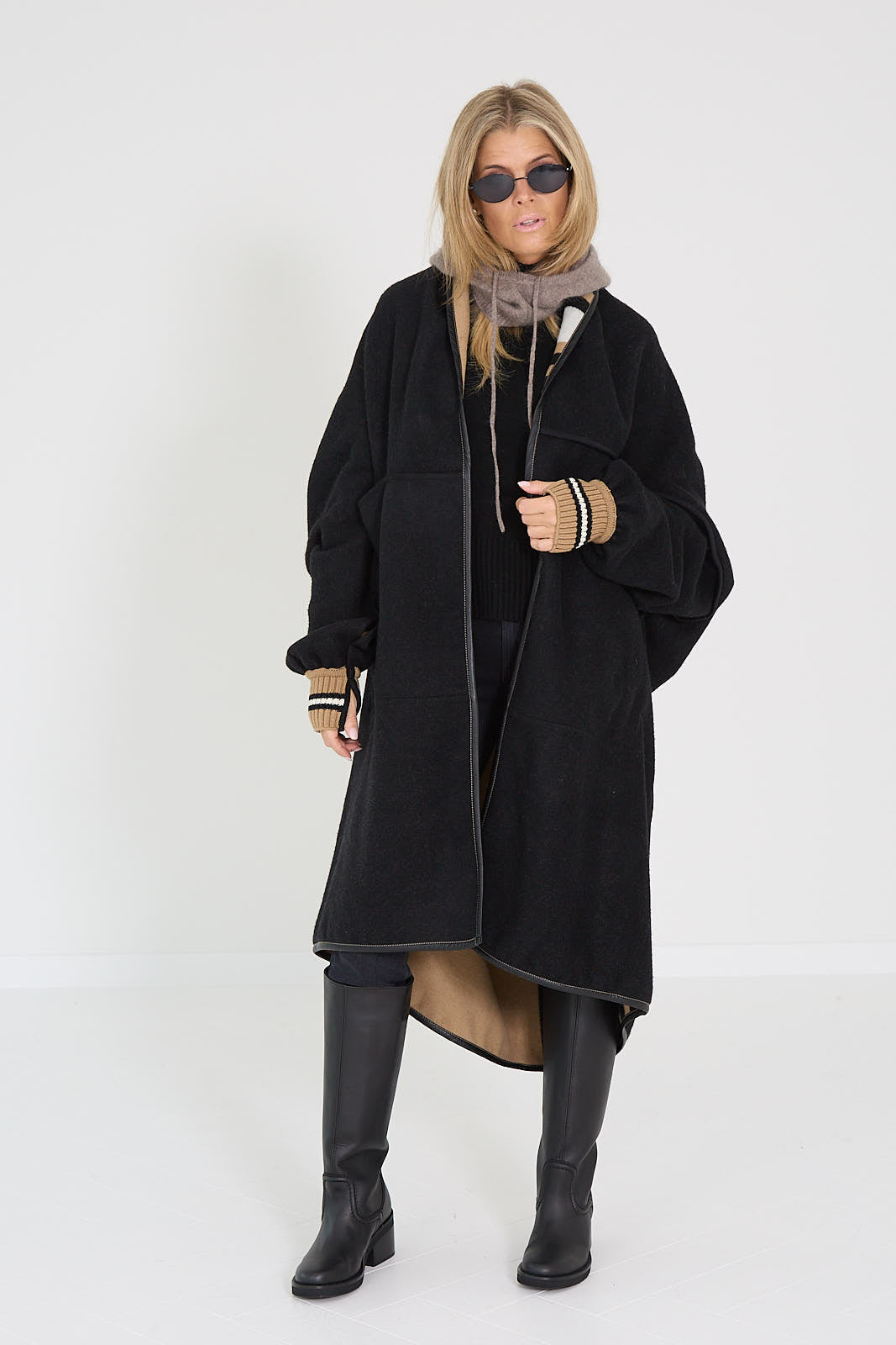 Mother jeans grijs donker