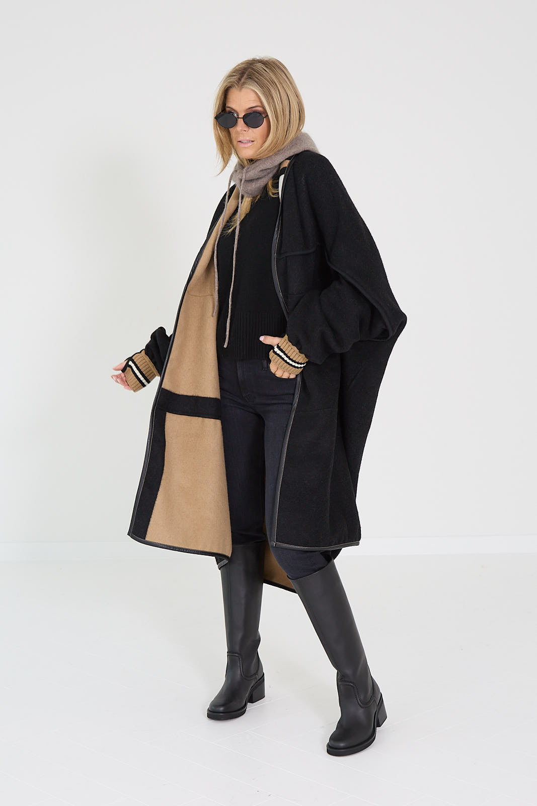 Mother jeans grijs donker