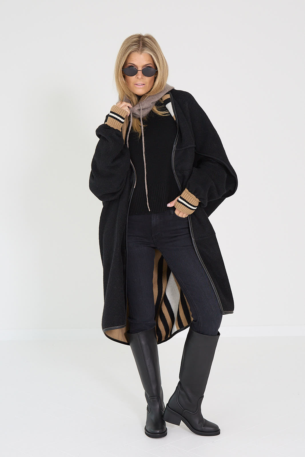 Mother jeans grijs donker