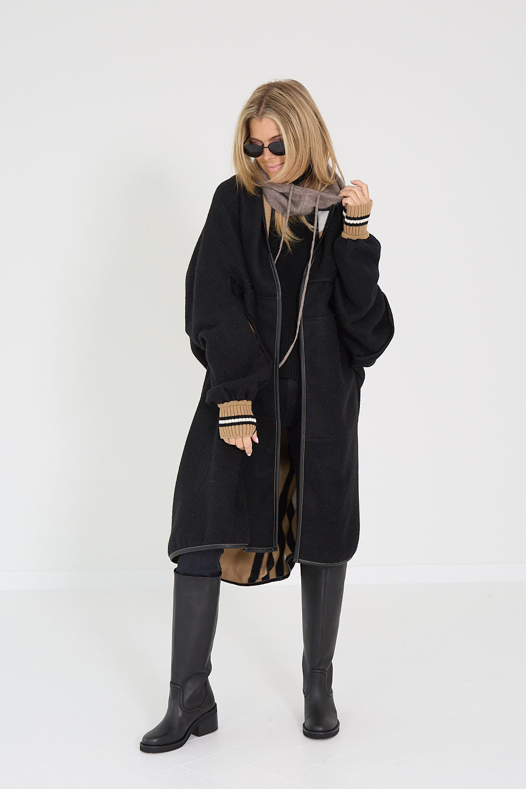 Mother jeans grijs donker