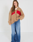 Studio clique pull Mouche camel
