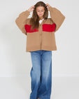Studio clique pull Mouche camel