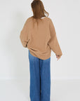 Studio clique pull Mouche camel