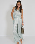 Momoni broek watergroen