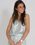 Momoni broek watergroen