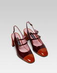 Carel shoes Papaya burgundy
